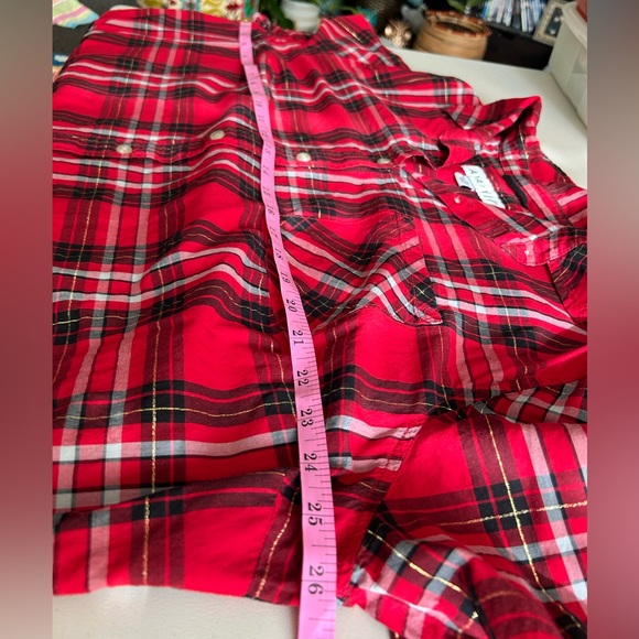 Ava & Viv Red Plaid Shirt - Picture 9 of 10